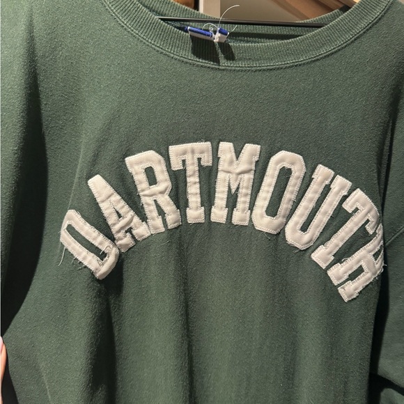 Champion Dartmouth Green Crewneck Sweatshirt with White Embroidery - Picture 5 of 6